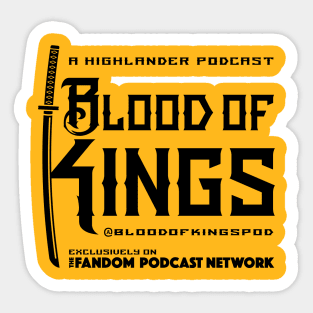 Blood of Kings Black Sticker